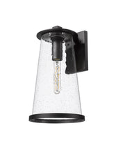Bar Harbor 1 Light 10" Outdoor Wall Light in Sand Black