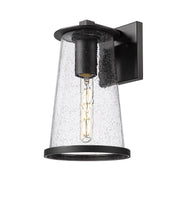 Bar Harbor 1 Light 7.5" Outdoor Wall Light in Sand Black