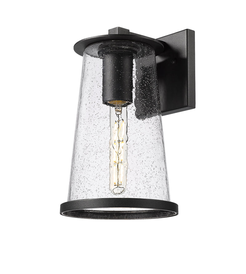 Bar Harbor 1 Light 7.5" Outdoor Wall Light in Sand Black