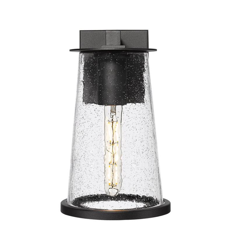 Bar Harbor 1 Light 7.5" Outdoor Wall Light in Sand Black