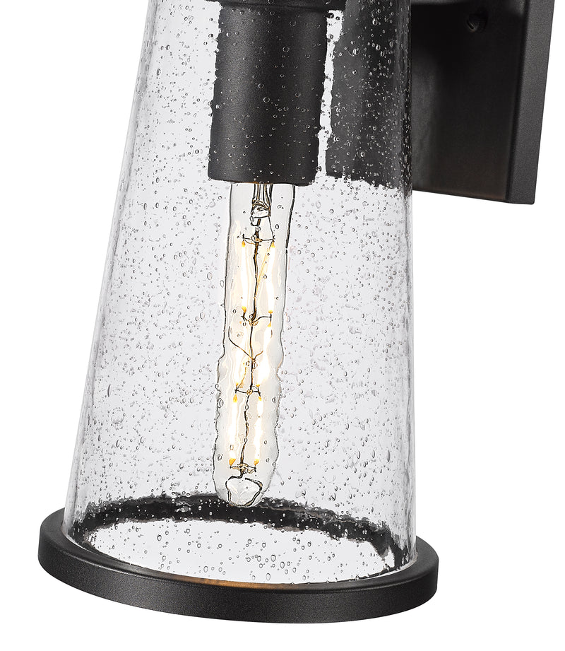 Bar Harbor 1 Light 7.5" Outdoor Wall Light in Sand Black