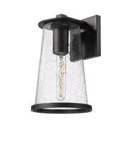 Bar Harbor 1 Light 7.5" Outdoor Wall Light in Sand Black