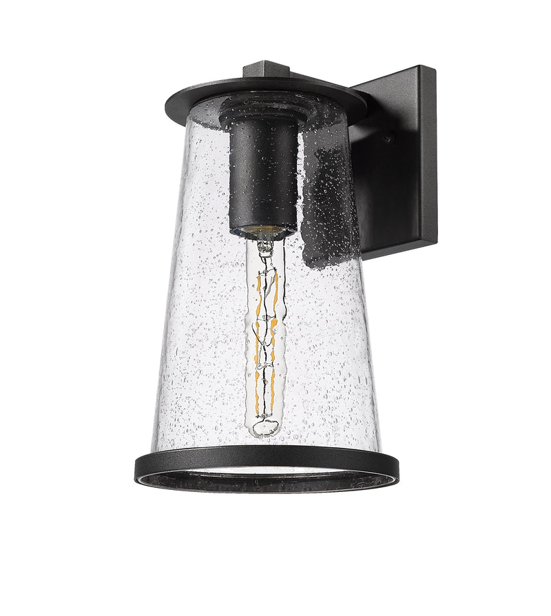 Bar Harbor 1 Light 7.5" Outdoor Wall Light in Sand Black