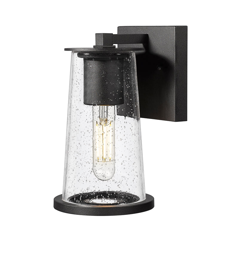 Bar Harbor 1 Light 5" Outdoor Wall Light in Sand Black