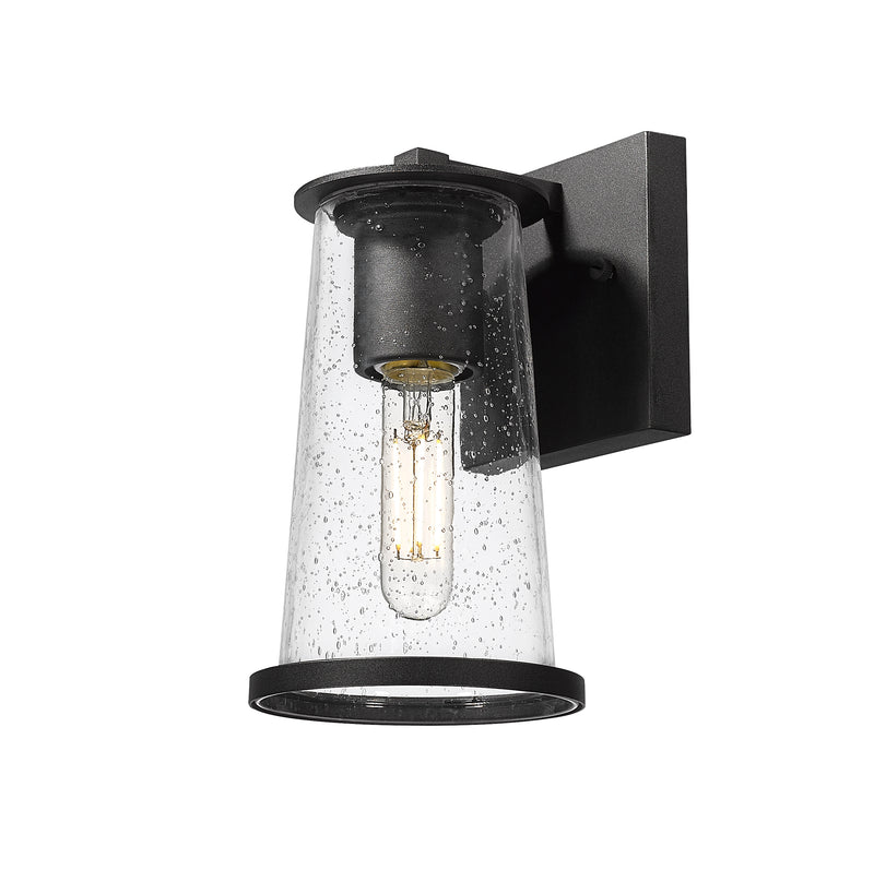 Bar Harbor 1 Light 5" Outdoor Wall Light in Sand Black