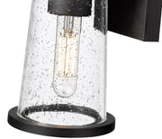 Bar Harbor 1 Light 5" Outdoor Wall Light in Sand Black