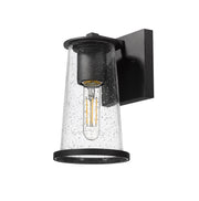 Bar Harbor 1 Light 5" Outdoor Wall Light in Sand Black