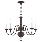 Williamsburgh 5-Light Chandelier in Bronze