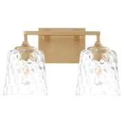 Eldorado 2 Light Vanity in Aged Brass