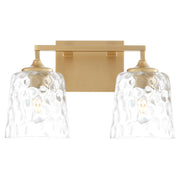 Eldorado 2 Light Vanity in Aged Brass