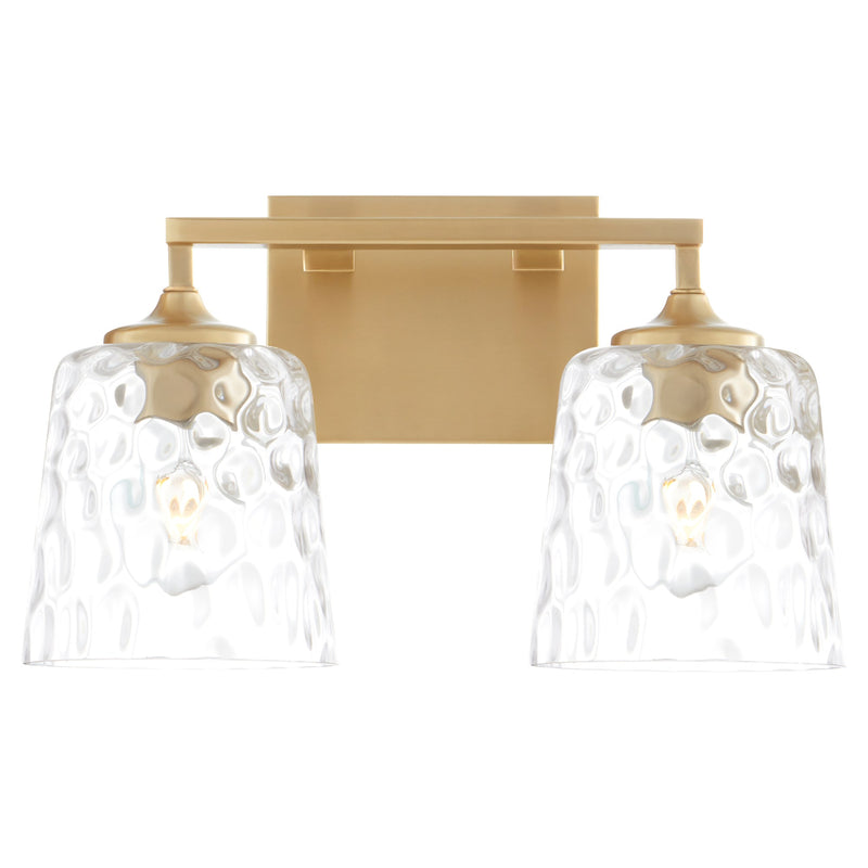 Eldorado 2 Light Vanity in Aged Brass