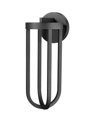 Leland 1 Light 9" Outdoor Wall Light in Sand Black