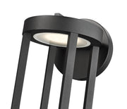 Leland 1 Light 9" Outdoor Wall Light in Sand Black