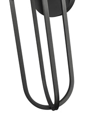 Leland 1 Light 7" Outdoor Wall Light in Sand Black