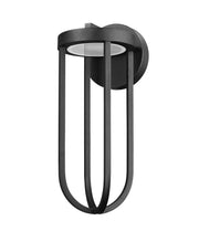 Leland 1 Light 7" Outdoor Wall Light in Sand Black
