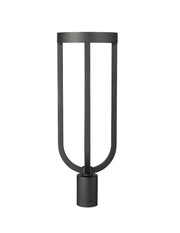 Leland 1 Light 9" Outdoor Post Mount Fixture in Sand Black, Post Top Only