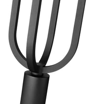 Leland 1 Light 9" Outdoor Post Mount Fixture in Sand Black, Post Top Only