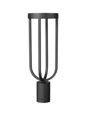 Leland 1 Light 7" Outdoor Post Mount Fixture in Sand Black, Post Top Only