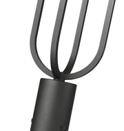 Leland 1 Light 7" Outdoor Post Mount Fixture in Sand Black, Post Top Only