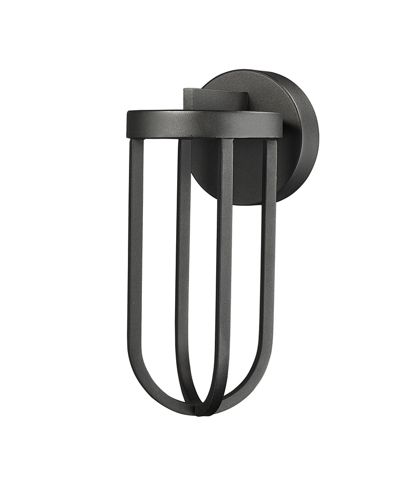Leland 1 Light 5.5" Outdoor Wall Light in Sand Black
