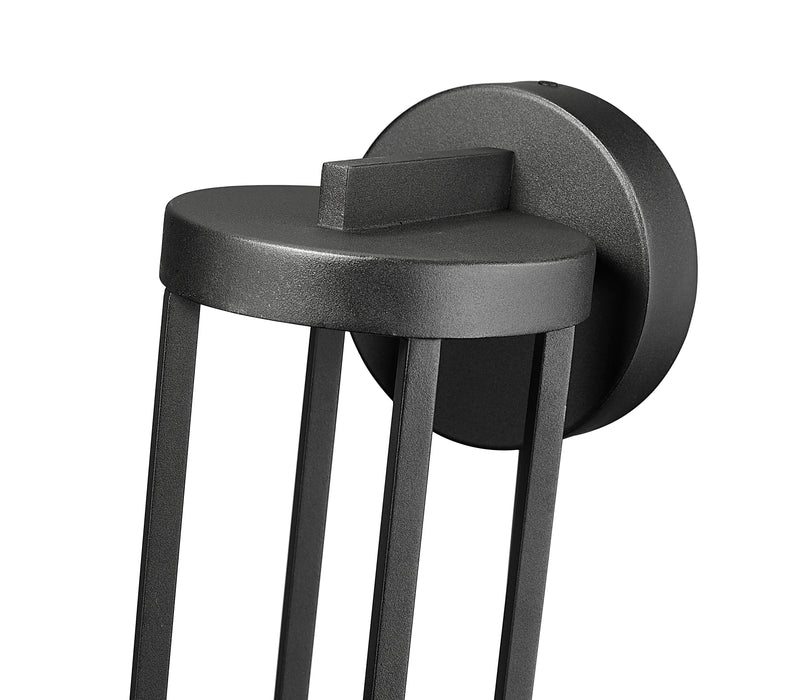 Leland 1 Light 5.5" Outdoor Wall Light in Sand Black