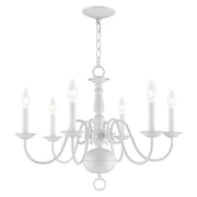 Williamsburgh 6-Light Chandelier in White