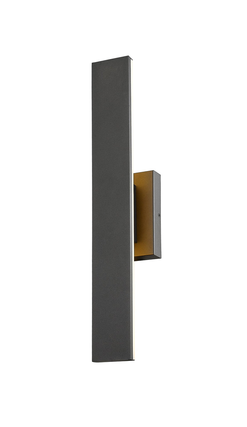 Stylet 2 Light 4.75" Outdoor Wall Light, Sand Black with White Shades, 5006 Series, 24" Tall in Sand Black