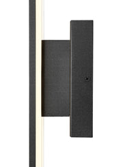 Stylet 2 Light 4.75" Outdoor Wall Light, Sand Black with White Shades, 5006 Series, 24" Tall in Sand Black