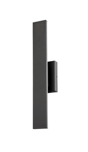 Stylet 2 Light 4.75" Outdoor Wall Light, Sand Black with White Shades, 5006 Series, 24" Tall in Sand Black