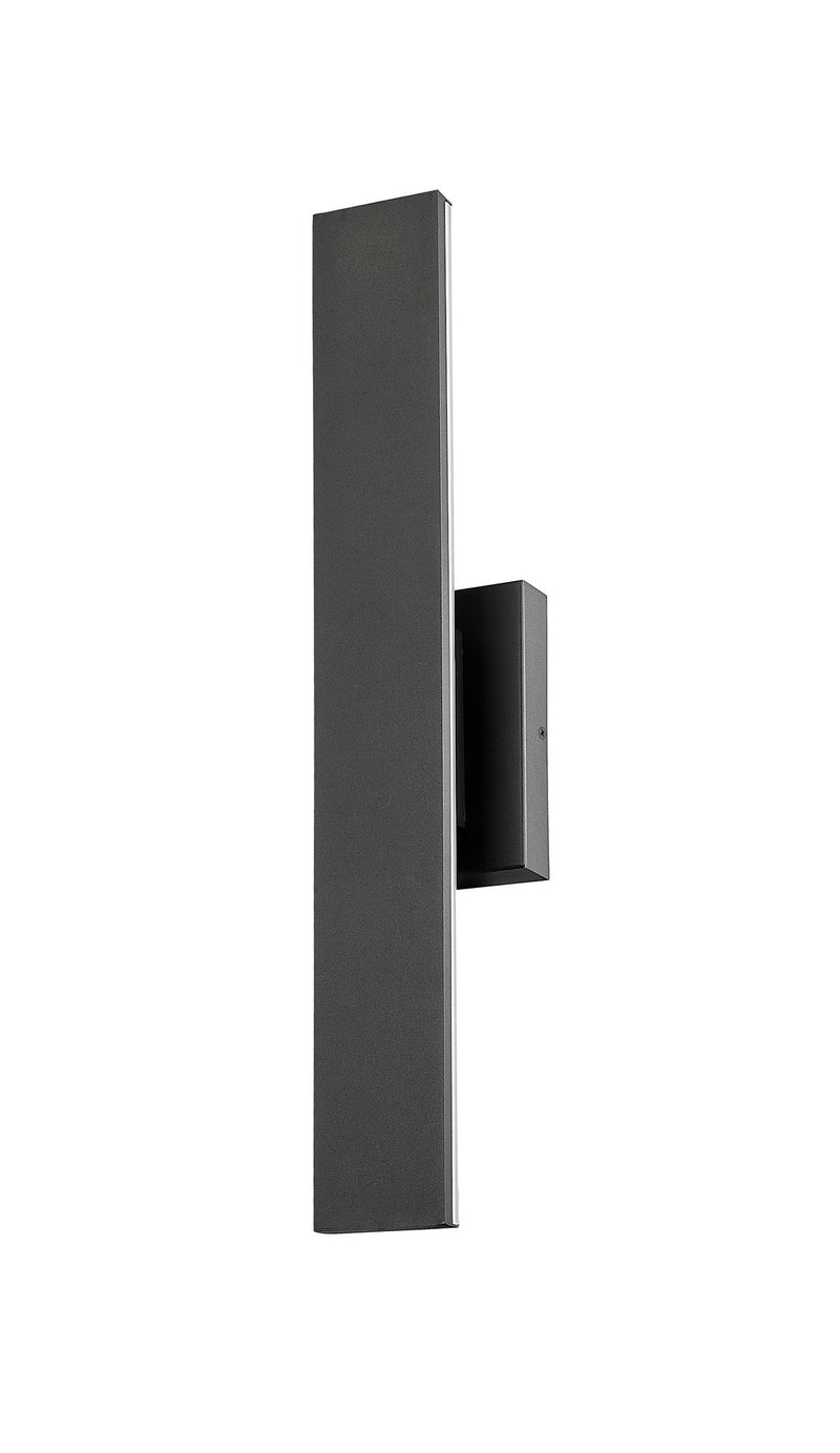 Stylet 2 Light 4.75" Outdoor Wall Light, Sand Black with White Shades, 5006 Series, 24" Tall in Sand Black