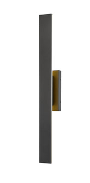 Stylet 2 Light 4.75" Outdoor Wall Light, Sand Black with White Shades, 5006 Series, 36" Tall in Sand Black