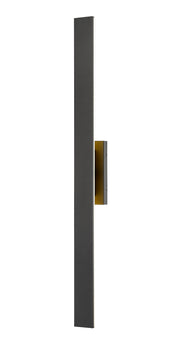 Stylet 4 Light 4.75" Outdoor Wall Light, 48" Tall in Sand Black