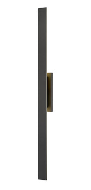 Stylet 4 Light 4.75" Outdoor Wall Light, 60" Tall in Sand Black