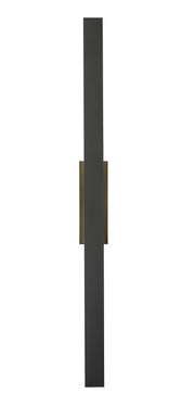 Stylet 4 Light 4.75" Outdoor Wall Light, 60" Tall in Sand Black