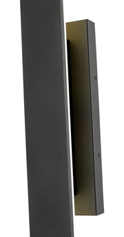 Stylet 4 Light 4.75" Outdoor Wall Light, 60" Tall in Sand Black