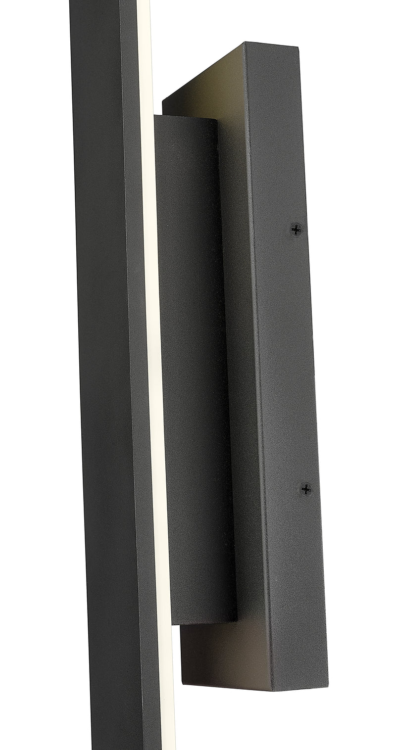 Stylet 4 Light 4.75" Outdoor Wall Light, 72" Tall in Sand Black