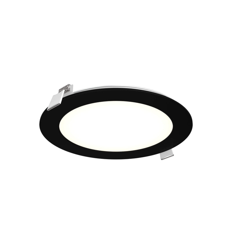Excel 6" Round Slim Panel Recessed Light in Black