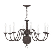 Williamsburgh 8-Light 32" Chandelier in Bronze