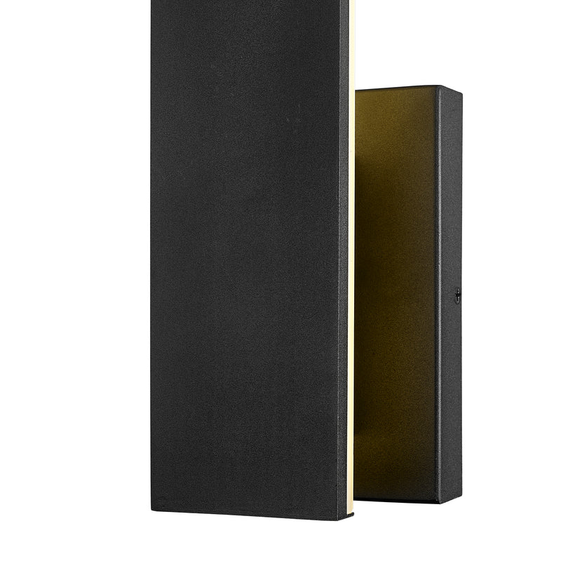 Stylet 2 Light 4.75" Outdoor Wall Light, Sand Black with White Shades, 5007 Series, 18" Tall in Sand Black