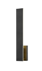 Stylet 2 Light 4.75" Outdoor Wall Light, Sand Black with White Shades, 5007 Series, 24" Tall in Sand Black
