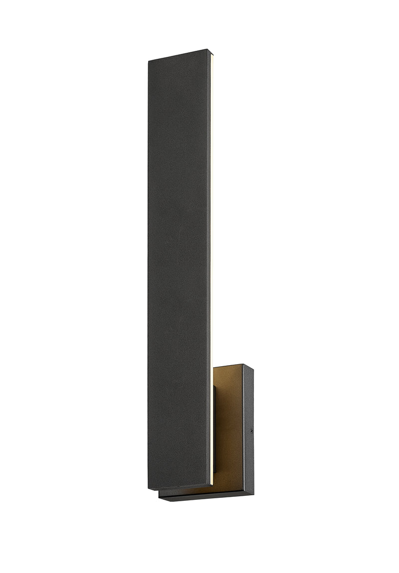 Stylet 2 Light 4.75" Outdoor Wall Light, Sand Black with White Shades, 5007 Series, 24" Tall in Sand Black
