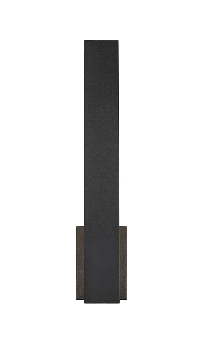 Stylet 2 Light 4.75" Outdoor Wall Light, Sand Black with White Shades, 5007 Series, 24" Tall in Sand Black
