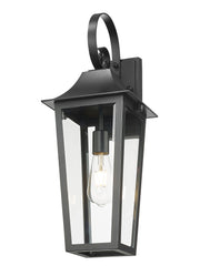 Gannon 1 Light 8" Outdoor Wall Light in Black