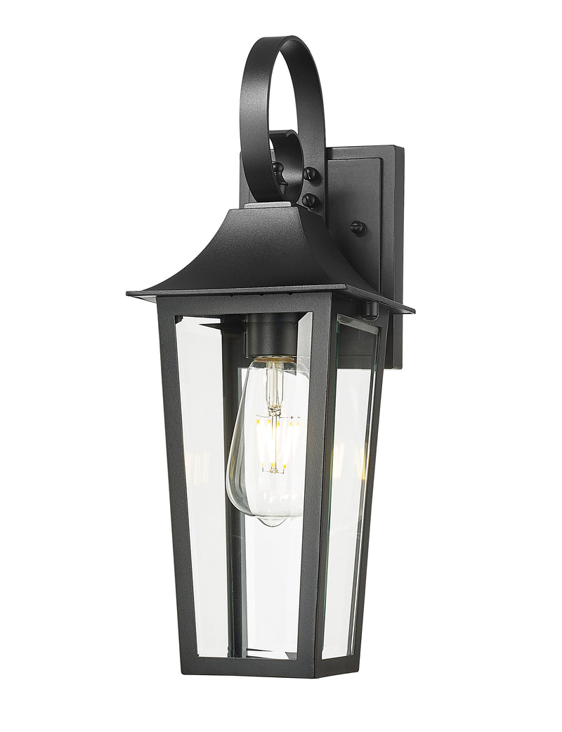 Gannon 1 Light 6" Outdoor Wall Light in Black