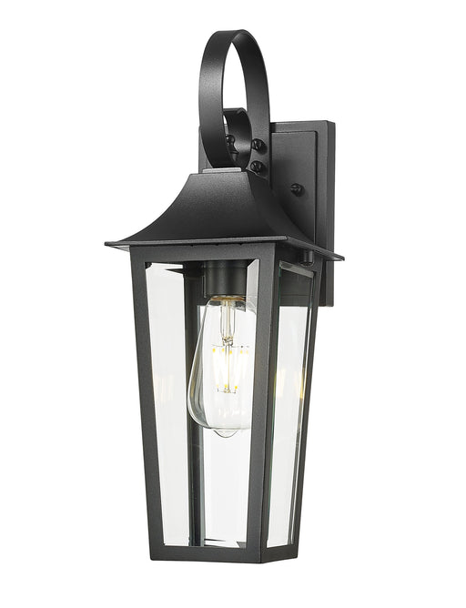 Gannon 1 Light 6" Outdoor Wall Light in Black