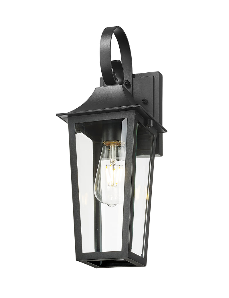 Gannon 1 Light 6" Outdoor Wall Light in Black