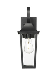Gannon 1 Light 6" Outdoor Wall Light in Black