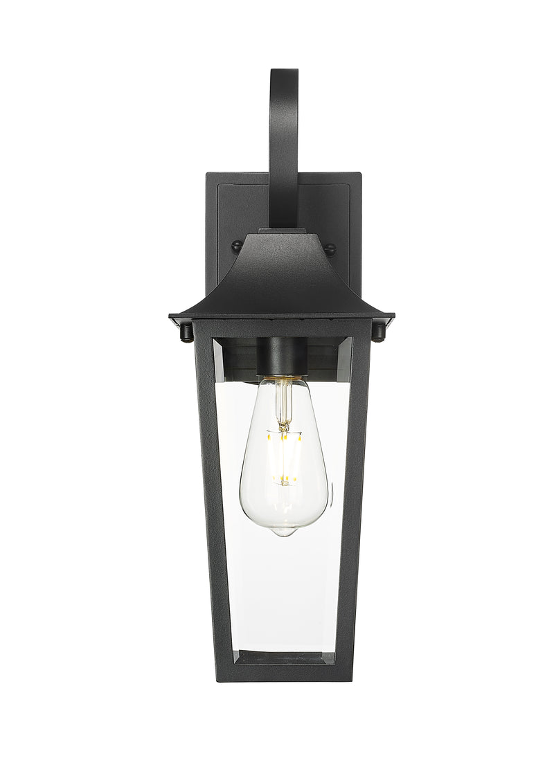 Gannon 1 Light 6" Outdoor Wall Light in Black