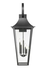 Gannon 5 Light 16" Outdoor Wall Light in Black