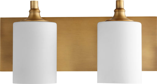 Celeste 2 Light Vanity in Aged Brass